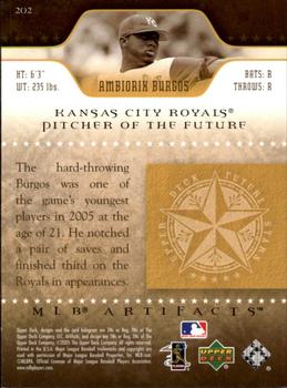 2005 Upper Deck Update - 2005 Upper Deck Artifacts Update #202 Ambiorix Burgos Back