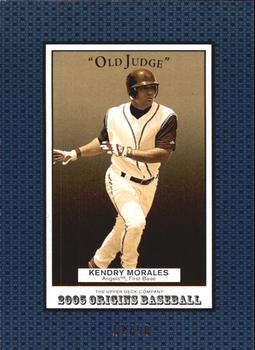 2005 Upper Deck Update - 2005 UD Origins Update Old Judge Blue #244 Kendry Morales Front