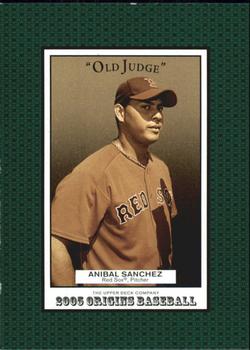 2005 Upper Deck Update - 2005 UD Origins Update Old Judge #204 Anibal Sanchez Front