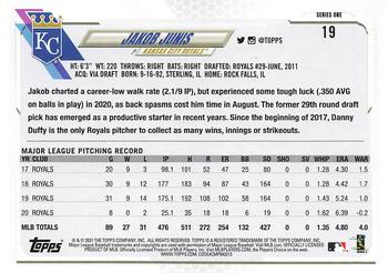 2021 Topps - 70th Anniversary Celebration #19 Jakob Junis Back