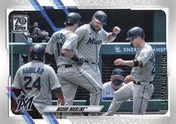 2021 Topps - 70th Anniversary Celebration #172 Miami Marlins Front