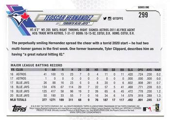 2021 Topps - 70th Anniversary Celebration #299 Teoscar Hernandez Back