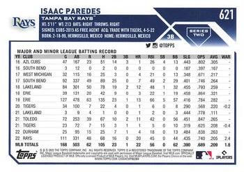 2023 Topps #621 Isaac Paredes Back