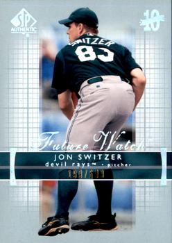 2003 Upper Deck Finite - 2003 SP Authentic Rookie Update #203 Jon Switzer Front