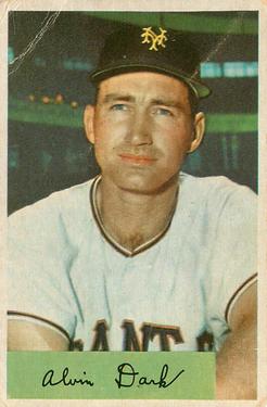 1954 Bowman #41 Alvin Dark Front