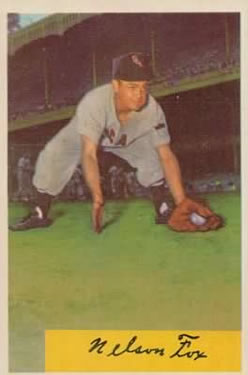 1954 Bowman #6 Nelson Fox Front