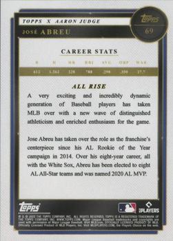 2022 Topps x Aaron Judge #69 Jose Abreu Back