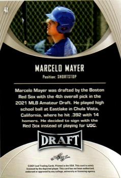 2021 Leaf Draft #41 Marcelo Mayer Back