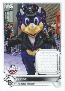 2022 Topps Opening Day - Mascot Relics #MR-DI Dinger Front