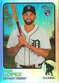 2022 Topps Heritage - Chrome Refractor #606 Jack Lopez Front