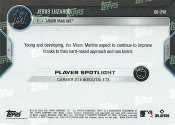 2022 Topps Now Road to Opening Day Miami Marlins #OD-248 Jesus Luzardo Back