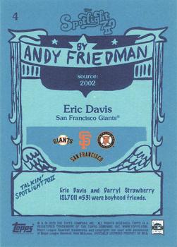 2022 Topps Spotlight 70 II by Andy Friedman #4 Eric Davis Back