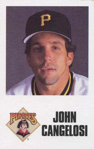 1988 Pittsburgh Pirates Schedule Postcards #NNO John Cangelosi Front
