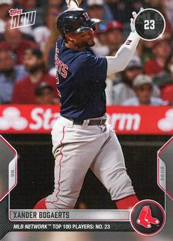 2022 Topps Now MLB Network's Top 100 #T-23 Xander Bogaerts Front
