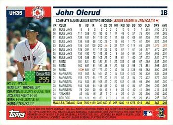 2017 Topps - Rediscover Topps 2005 Topps Updates & Highlights Stamped Buybacks Bronze #UH35 John Olerud Back