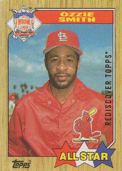 2017 Topps - Rediscover Topps 1987 Topps Stamped Buybacks Gold #598 Ozzie Smith Front