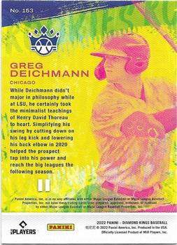 2022 Panini Diamond Kings #153 Greg Deichmann Back