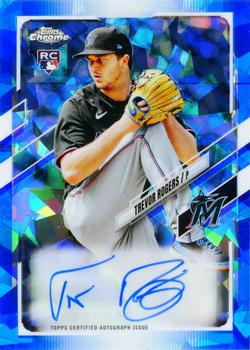 2021 Topps Chrome Update Sapphire Edition - Rookie Autographs #RA-TR Trevor Rogers Front