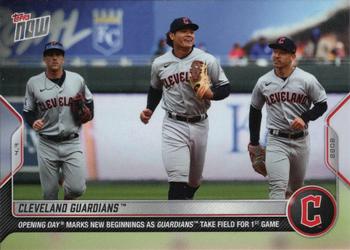 2022 Topps Now #4 Cleveland Guardians Front