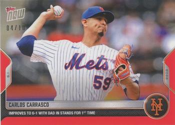 2022 Topps Now - Red #282 Carlos Carrasco Front