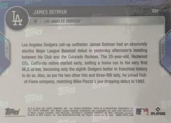 2022 Topps Now - Red #625 James Outman Back