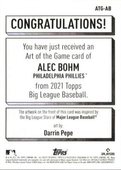 2021 Topps Big League - Art of the Game #ATG-AB Alec Bohm Back