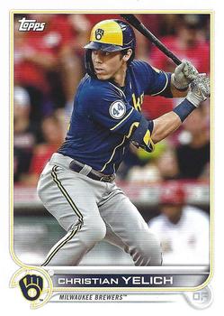 2022 Topps Milwaukee Brewers #MIL-1 Christian Yelich Front