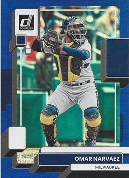 2022 Donruss - Holo Blue #116 Omar Narvaez Front