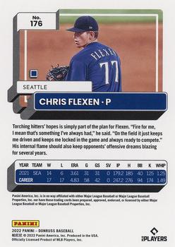 2022 Donruss - Holo Purple #176 Chris Flexen Back