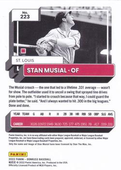 2022 Donruss - Holo Purple #223 Stan Musial Back