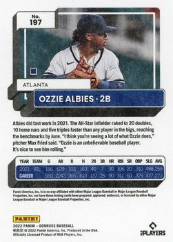 2022 Donruss - Independence Day #197 Ozzie Albies Back