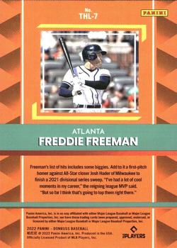 2022 Donruss - The Hit List #THL-7 Freddie Freeman Back
