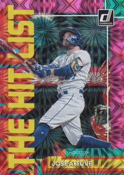 2022 Donruss - The Hit List Pink Fireworks #THL-10 Jose Altuve Front