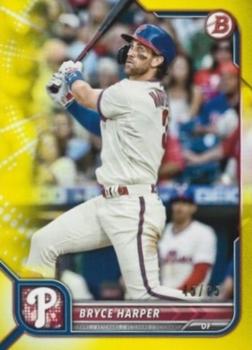 2022 Bowman - Yellow #16 Bryce Harper Front