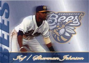 2013 Choice Burlington Bees #15 Sherman Johnson Front