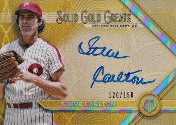 2022 Topps Tribute - Solid Gold Greats Autographs #GGA-SC Steve Carlton Front