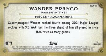 2022 Topps Gypsy Queen - Gypsy Gems Minis #GGM-27 Wander Franco Back