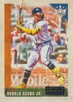 2022 Panini Diamond Kings - Artist's Proof Blue #22 Ronald Acuna Jr. Front