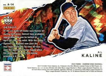 2022 Panini Diamond Kings - Aficionado #A-14 Al Kaline Back