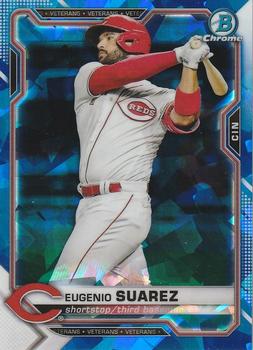 2021 Bowman Chrome Sapphire Edition #36 Eugenio Suarez Front