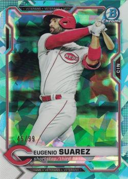 2021 Bowman Chrome Sapphire Edition - Aqua #36 Eugenio Suarez Front