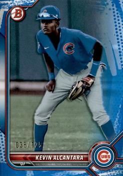 2022 Bowman - Prospects Blue Pattern #BP-31 Kevin Alcantara Front