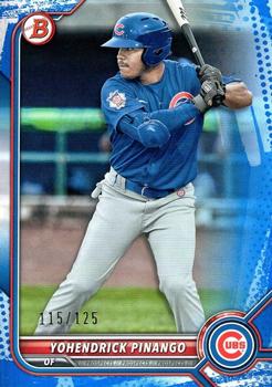 2022 Bowman - Prospects Blue Pattern #BP-95 Yohendrick Pinango Front