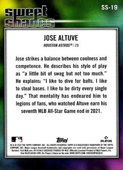 2022 Topps - Sweet Shades #SS-19 Jose Altuve Back