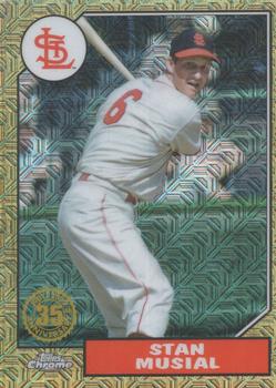 2022 Topps - 1987 Topps Baseball 35th Anniversary Chrome Silver Pack (Series Two) #T87C2-92 Stan Musial Front