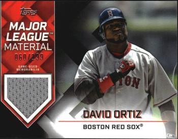 2022 Topps - Major League Material Relics Black (Series Two) #MLM-DO David Ortiz Front