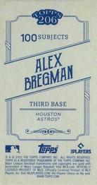 2022 Topps 206 - Wood Paper Stock #NNO Alex Bregman Back