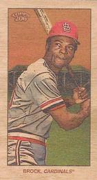2022 Topps 206 - Wood Paper Stock #NNO Lou Brock Front
