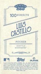 2022 Topps 206 - Wood Paper Stock #NNO Luis Castillo Back