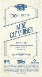 2022 Topps 206 - Wood Paper Stock #NNO Mike Clevinger Back
